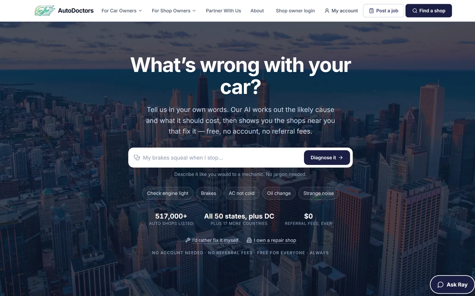 AutoDoctors — the live site