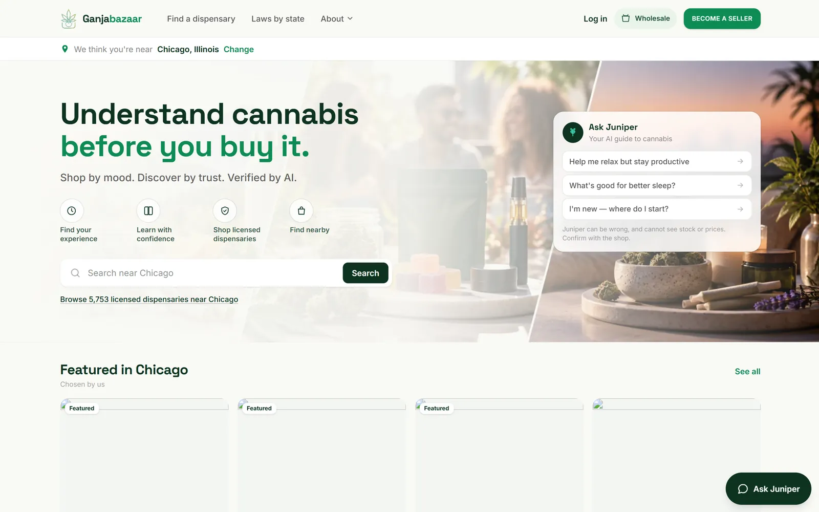 Ganjabazaar — the live site