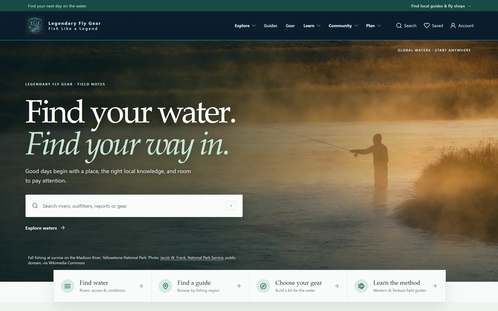 Legendary Fly Gear — the live site